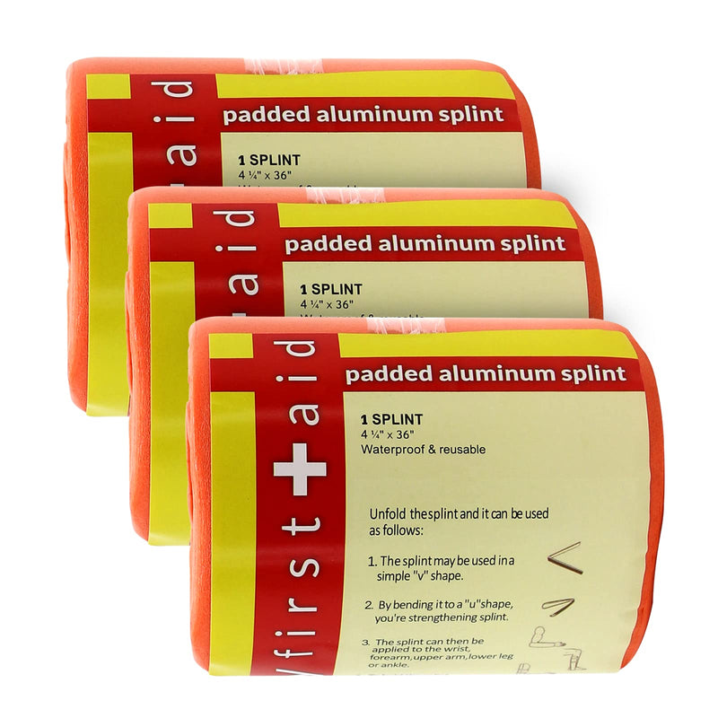 Ever Ready First Aid Universal Aluminum Splint, 36 Inch Rolled – 3 Pack One Size - BeesActive Australia