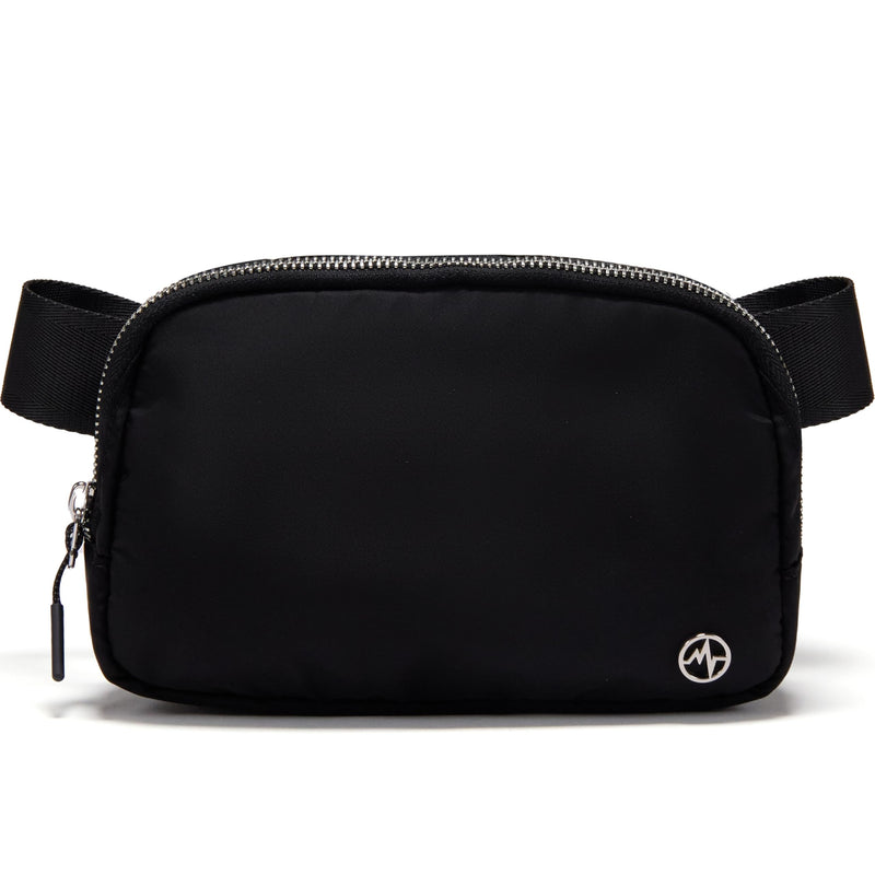 Pander Unisex Belt Bag Fanny Pack for Women with Adjustable Strap, Small Waist Pouch for Workout Running Traveling Hiking Black One Size