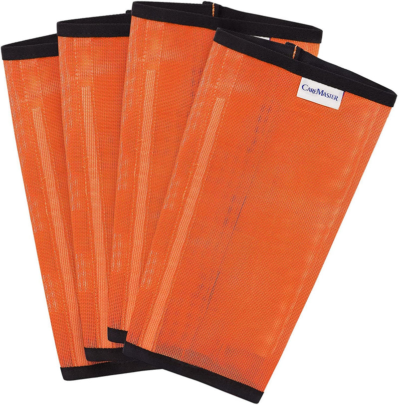 Fine Mesh Fly Boots Loose Fitting & Non-Slip Horse Fly Leggings No More Horsefly Nuisance Greatly Reduce Stomping Breathable with Natural Air Flow (Set of 4) Vibrant Orange Small - BeesActive Australia
