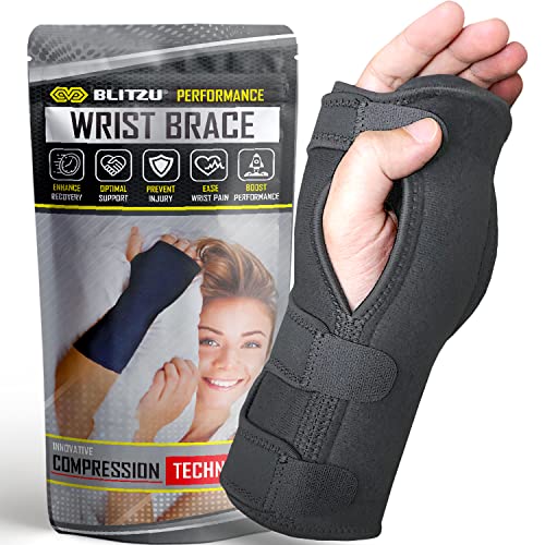 BLITZU Carpal Tunnel Wrist Brace for Night, Tendonitis Pain Relief Support