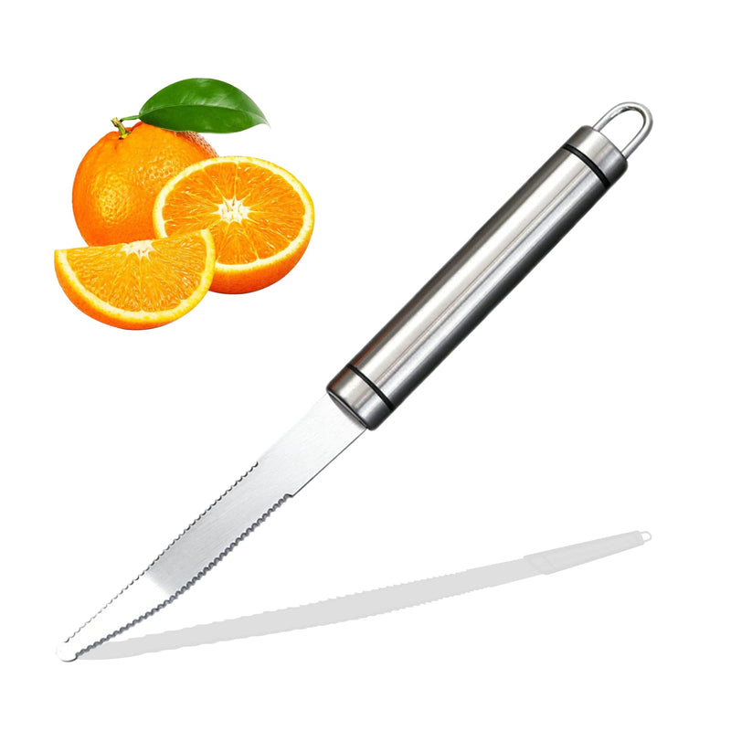 Setaria Viridis Stainless Steel Grapefruit Knife Serrated Knife for Fruit with Angled Blade Curved Serrated Grapefruit Knife for Easy Peeling Slicing Coring and Cutting - BeesActive Australia