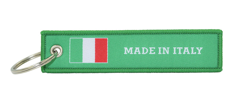 Great 1 Products Country Flag Made In Keychain Tag with Key Ring - Keys, Cars, Trucks, Motorcycles, Gifts - EDC Made in Italy - BeesActive Australia