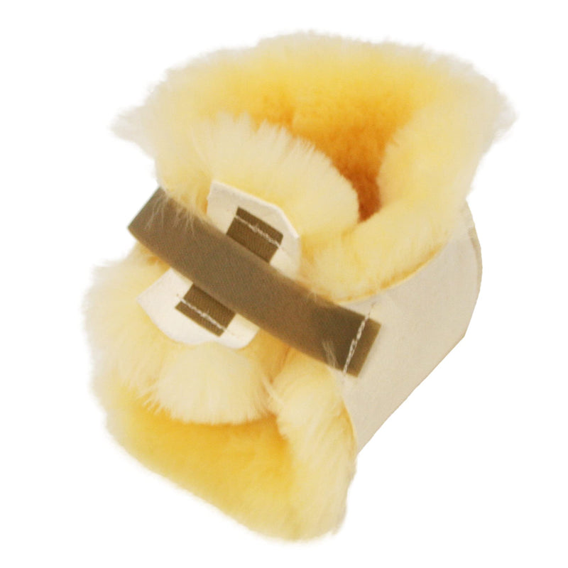 Sheepskin Ranch Sofsheep Medical Sheepskin Heel Protector, Pressure Relief for Bed Sores, Ulcers, Sensitive Skin, Hospital Grade, Chrome Free, Washable, Hypoallergenic, Adjustable, Real Wool, Single