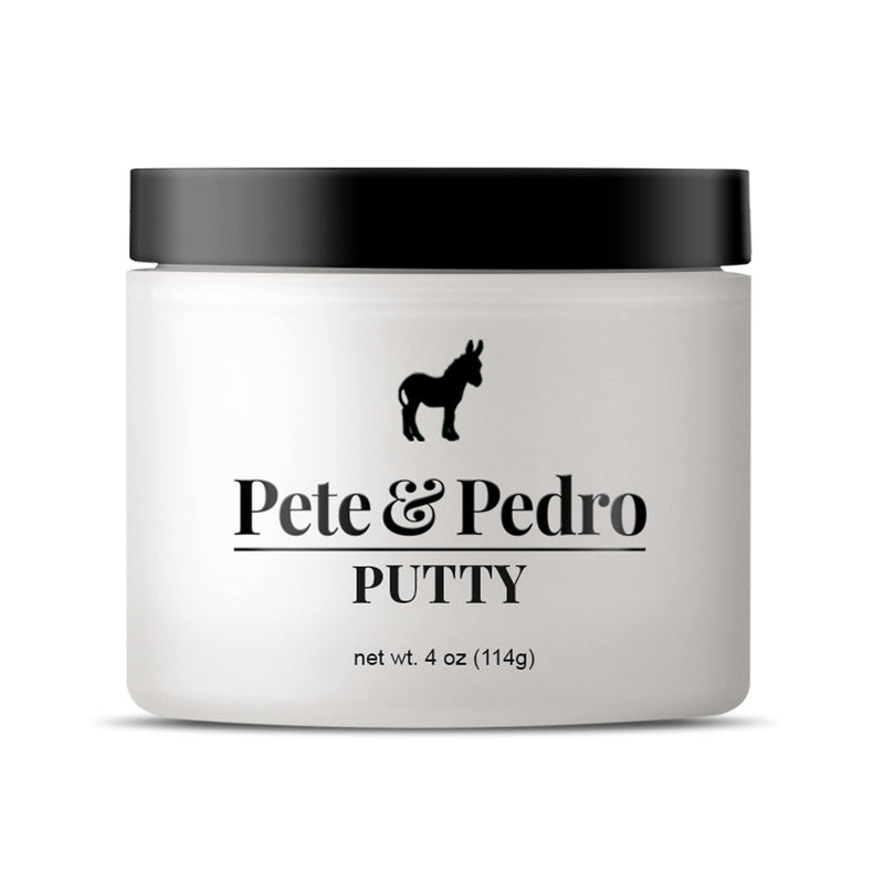 Pete & Pedro PUTTY - Hair Putty for Men | Strong Hold and Matte Finish, Low Shine Hair Clay | As Seen on Shark Tank, 4 oz. c) Hair Putty XL 4 oz. - BeesActive Australia