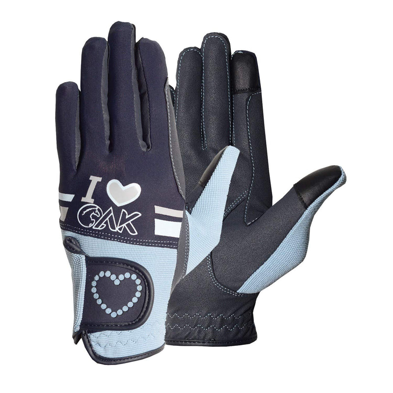 AK Love Horse Riding Gloves Ladies, Men & Kids Equestrian Gloves for All Season AKRS-6388 3X-Small Black - BeesActive Australia