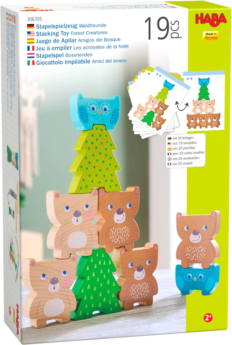 HABA Forest Friends Chunky Wooden Stacking Toy (Made in Germany) - BeesActive Australia