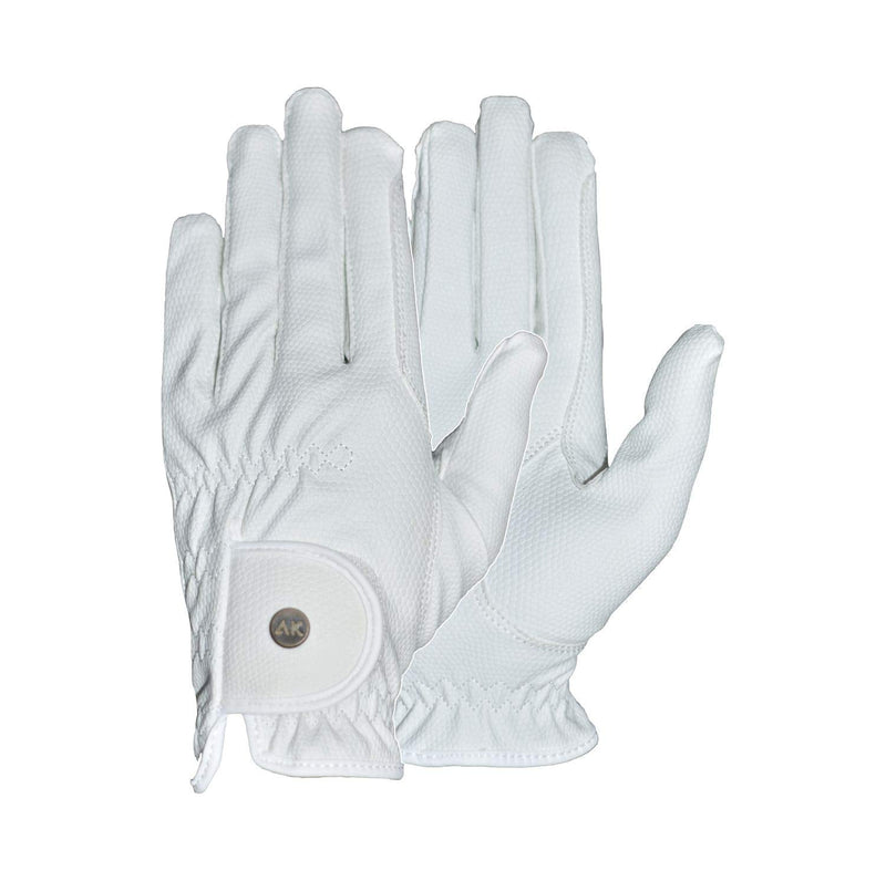 AK Synthetic Grip Horse Riding Gloves All Season Unisex Equestrian Gloves AKRS-6344 (L, White) - BeesActive Australia
