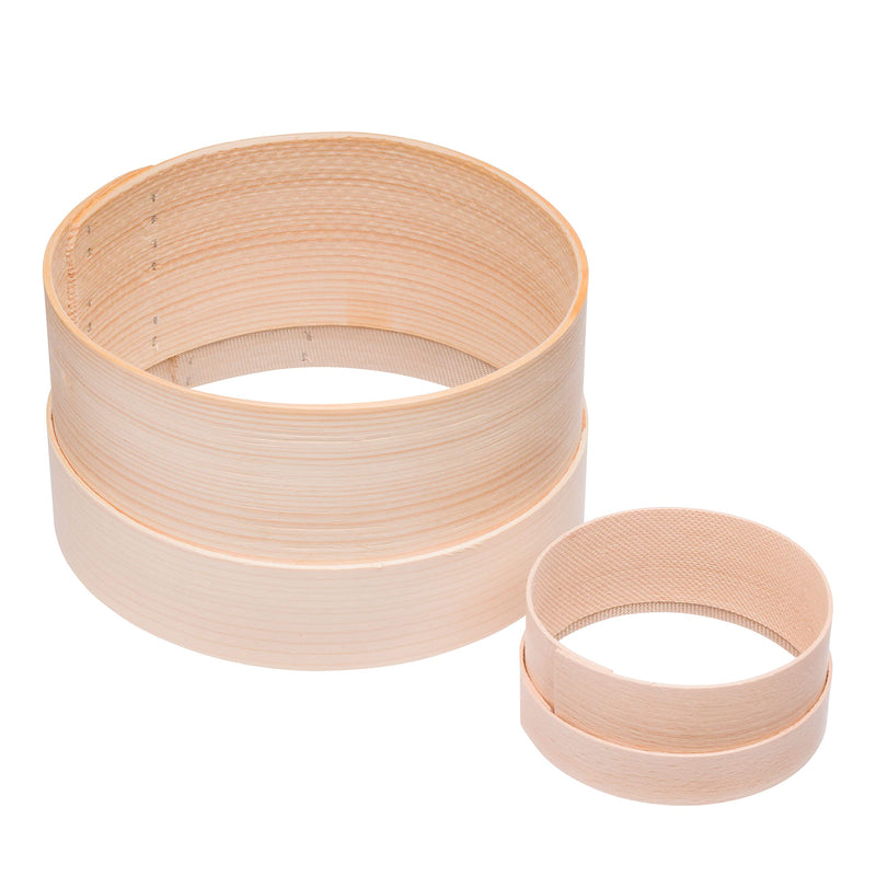Redecker Sifter Set for Flour and Powdered Sugar, Includes Large and Small Lime Wood and Stainless Steel Mesh Dredge Shakers, Made in Germany - BeesActive Australia