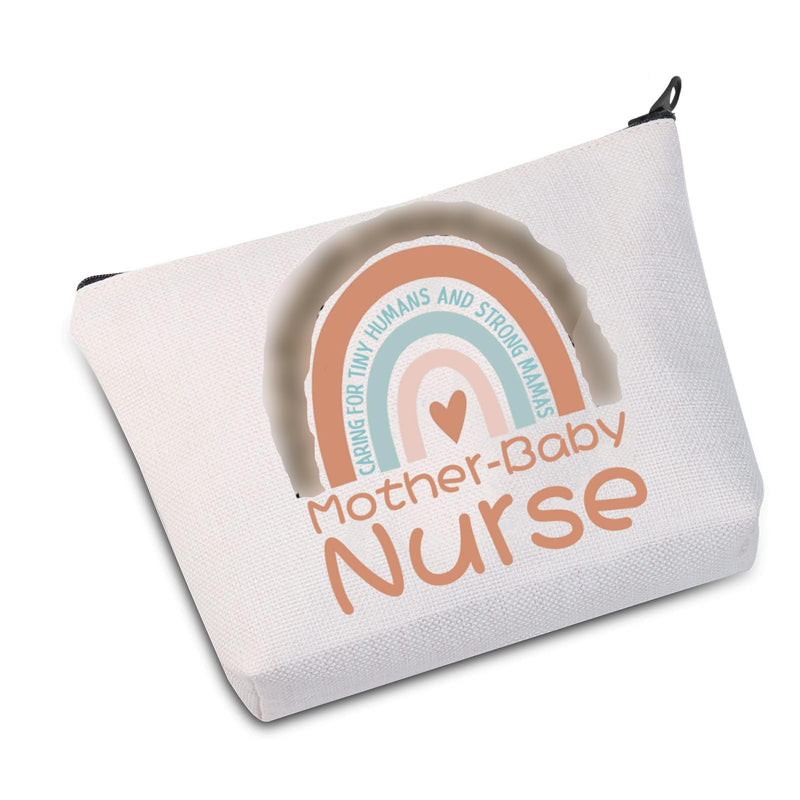 JXGZSO Mother Baby Nurse Rainbow Cosmetic Bag Caring For Tiny Humans and Strong Mamas Zipper Pouch (CARING Mother Baby Bag) CARING Mother Baby Bag - BeesActive Australia