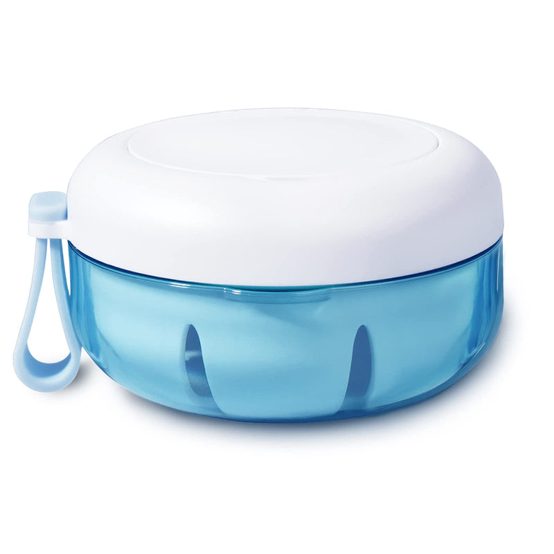 Denture cup, Definitely No-Leak Denture Bath Box for Traveling Perfectly, Denture Cup with Strainer & Mirror(White) White