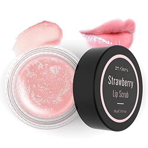 Lip Scrub, Lip Scrubs Exfoliator Moisturizer Dr.YIMAN Sugar Lip Scrub, Lip Exfoliator Scrub for Dry and Chapped Lips,Anti-Aging and Temping, Lip Mask, Lip Care Products, Lip Scrubber, Lip Moisturizer Strawberry