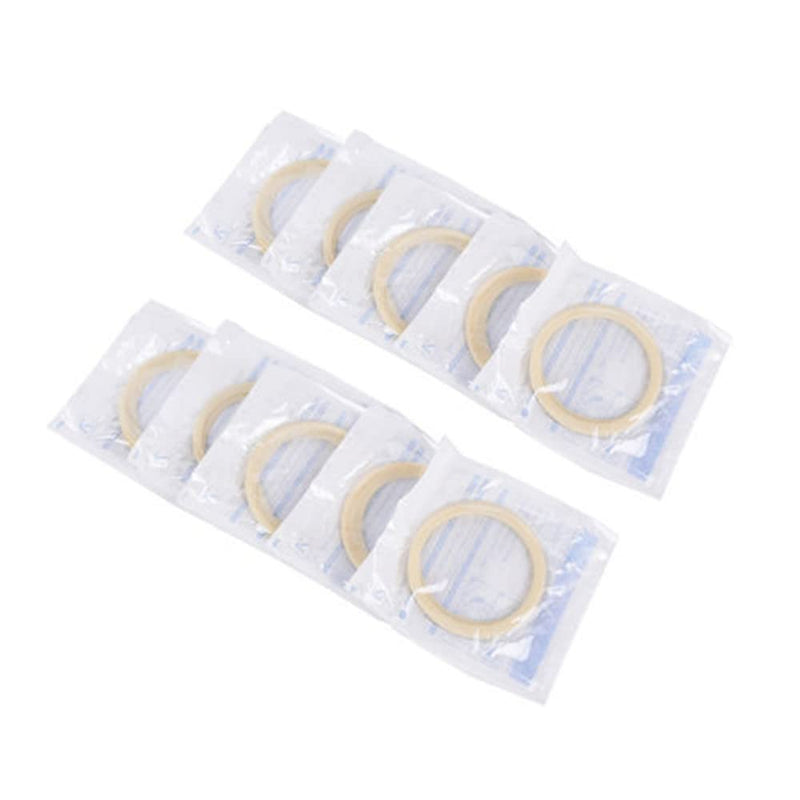 10 pcs Dental O Shape Rubber Dam Mouth Opener, Intraoral Cheek Retractors for Surgery Tool White