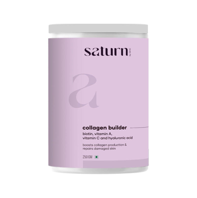 Saturn by GHC Collagen Powder, Plant Based Collagen with Biotin, Vitamin C, Rose Petals and Sea Buckthorn, Helps in Glowing Skin and Hair Growth | 100% Vegan 250 G (Pack of 1) - BeesActive Australia