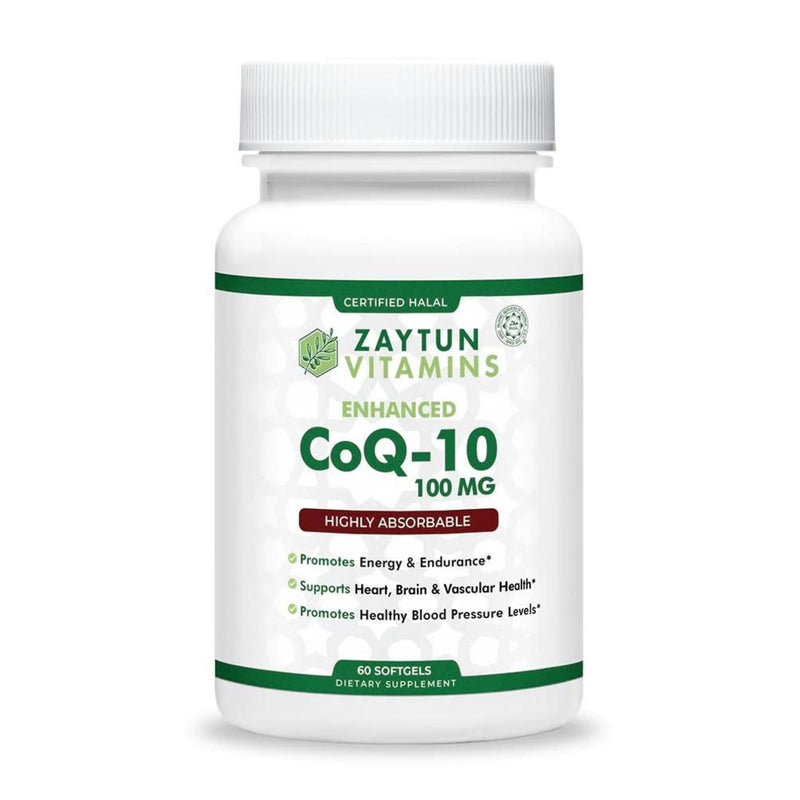 Zaytun Halal CoQ10 Highly Absorbable, One Per Day, Supports Heart Health Support and Energy Production, 60 Mini Softgels, Made in USA - Halal Vitamins 1