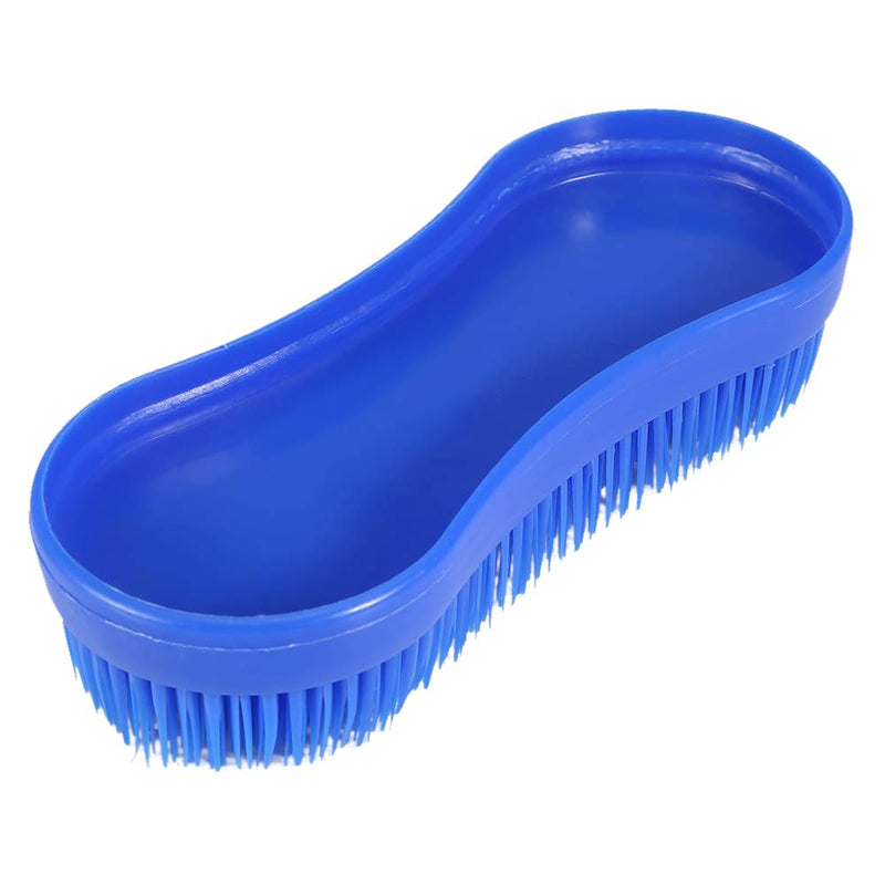 Horse Grooming Brush, Hippo Brush Professional Plastic Curry Comb for Horses Grooming Care (Random Color)