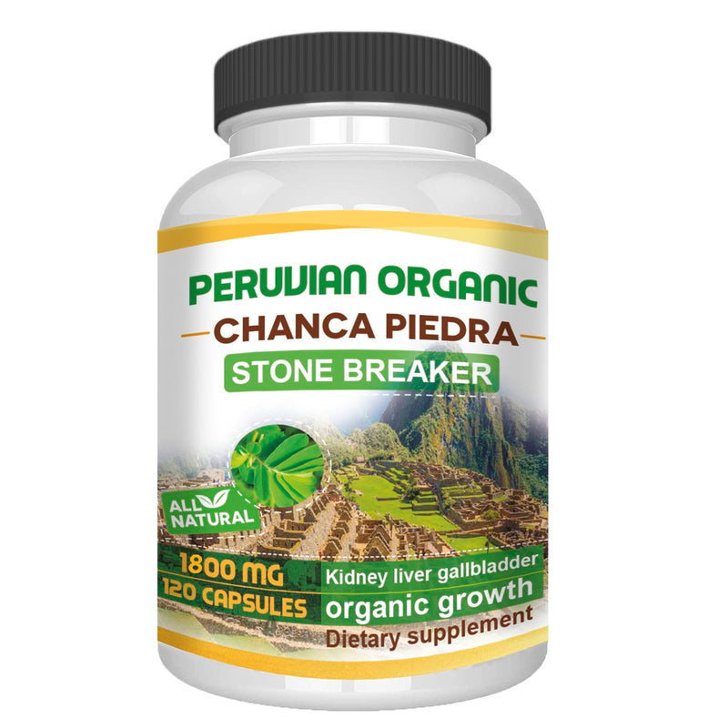 VITAMISAN Organic Vitamins Natural CHANCAPIEDRA 120 Capsules Stone Breaker CHANCA-Piedra Kidney Stone Support Supplement