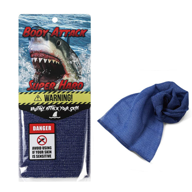 Extra Rough, Exfoliating Washcloth [Made in Japan] Exfoliating Towel Special Texture Makes Fluffy Foam Lather, Back Scrubber, Dead Skin Cell Remover [Loofah for Women and Men] (Blue) Blue - BeesActive Australia