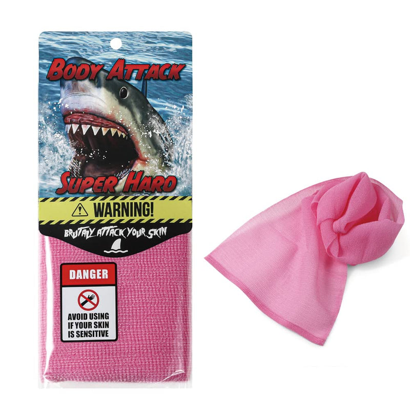 Extra Rough, Exfoliating Washcloth [Made in Japan] Exfoliating Towel Special Texture Makes Fluffy Foam Lather, Back Scrubber, Dead Skin Cell Remover [Loofah for Women and Men] (Pink) Pink - BeesActive Australia