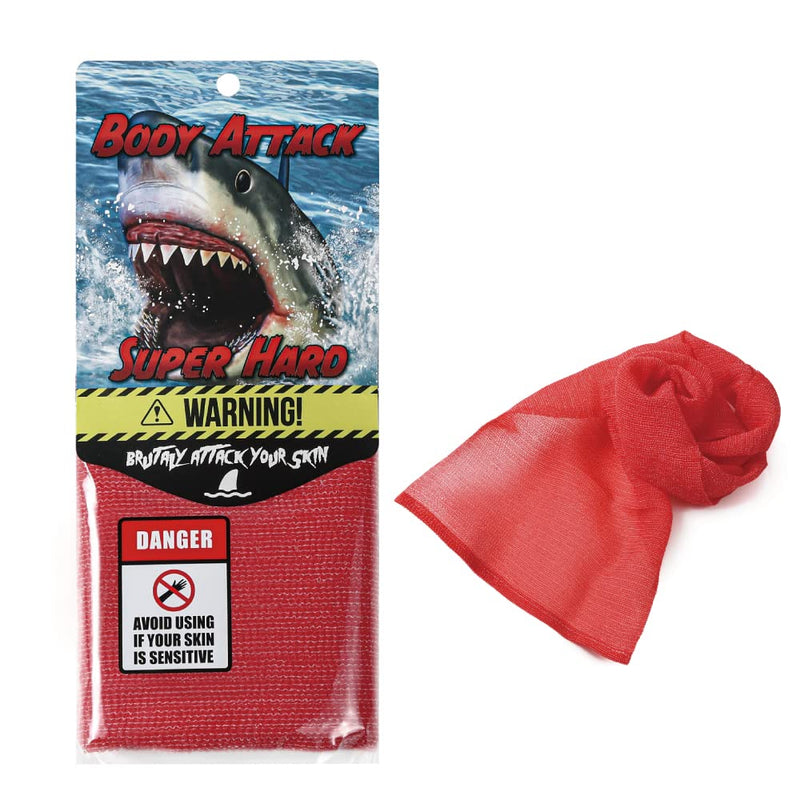 Extra Rough, Exfoliating Washcloth [Made in Japan] Exfoliating Towel Special Texture Makes Fluffy Foam Lather, Back Scrubber, Dead Skin Cell Remover [Loofah for Women and Men] (Red) Red - BeesActive Australia