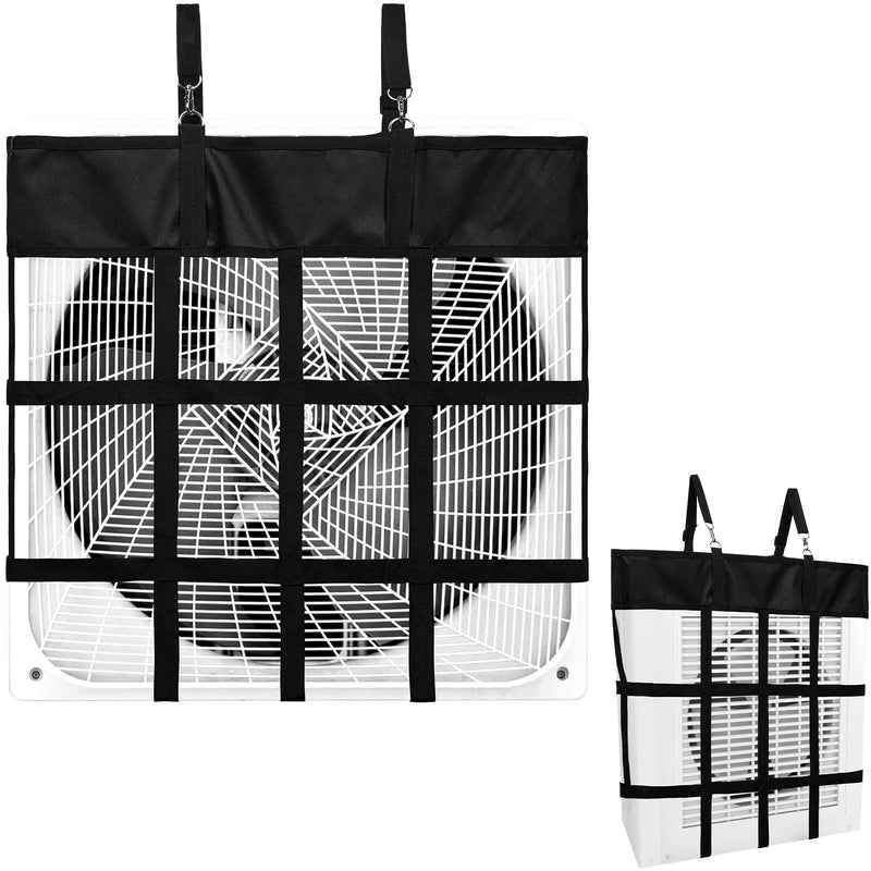 Tessco 2 Pcs Box Fan Holder Horse Stall Classic Fan Bag Hanging Web Horse Fan Holder Nylon Box Fan Hay Bag, Black - BeesActive Australia