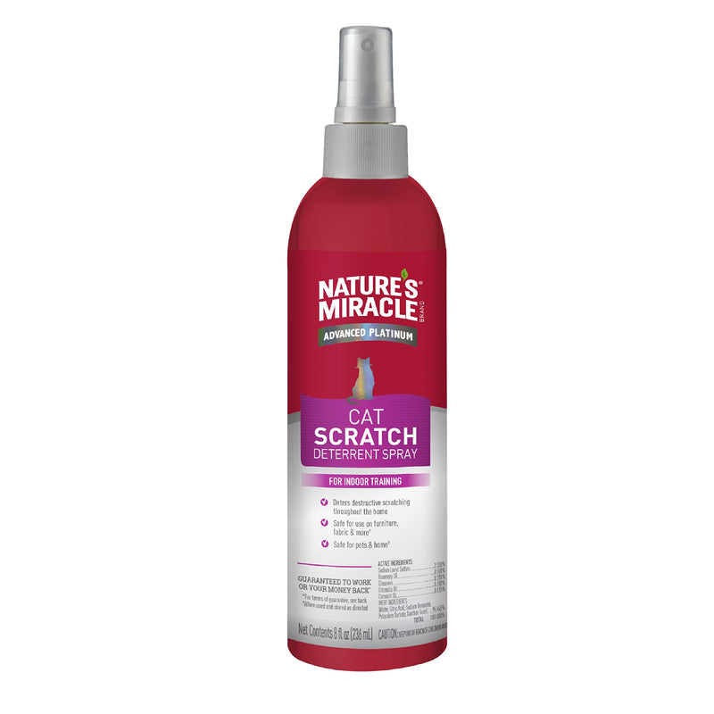 Nature's Miracle Advanced Platinum Cat Scratch Deterrent Spray, 8 Ounces, Discourages Destructive Scratching New Formula - 8oz - BeesActive Australia