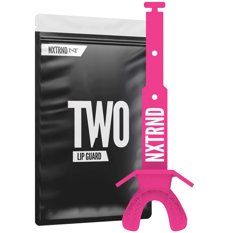 Nxtrnd Two Football Mouth Guard, Football Mouthpiece with Strap, Fits Adult & Youth (Pink) Pink - BeesActive Australia