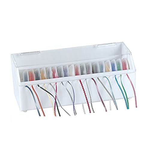 Power Chain Organizer Case Dental Orthodontic Elastic Rubber Band Holder Dispenser with Lid Power Chain Organizer
