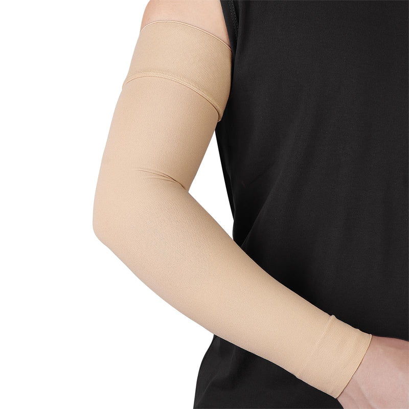 beister Compression Arm Sleeve, 20-30 mmHg Medical Support for Women Beige X-Large