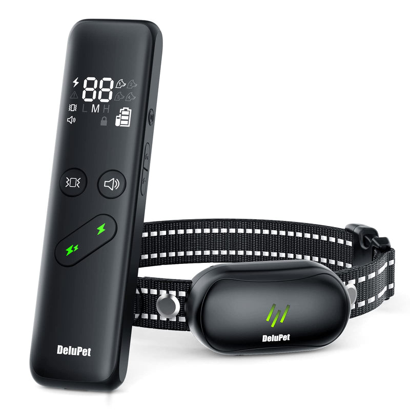Dog Shock Collar - Electric Dog Training Collar with Remote 1600FT, Rechargeable E-Collar Waterproof Collars with 3 Training Modes, Security Lock for All Breeds, Sizes 1 Collar - BeesActive Australia