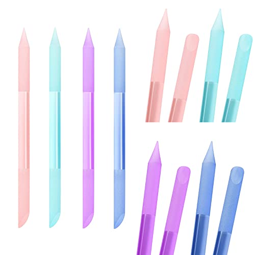 4Pcs Glass Cuticle Pusher, Crystal Cuticle Remover Pusher Sticks Set1