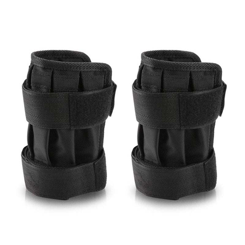Weighted Wrist and Ankle Bands, 1 Pair Adjustable Ankle Wrist Weight Straps, Leg Arm Hand Cuff Weights with Empty Pocket for Steel Plates(Not Included) Maximum 11lbs, Training - BeesActive Australia