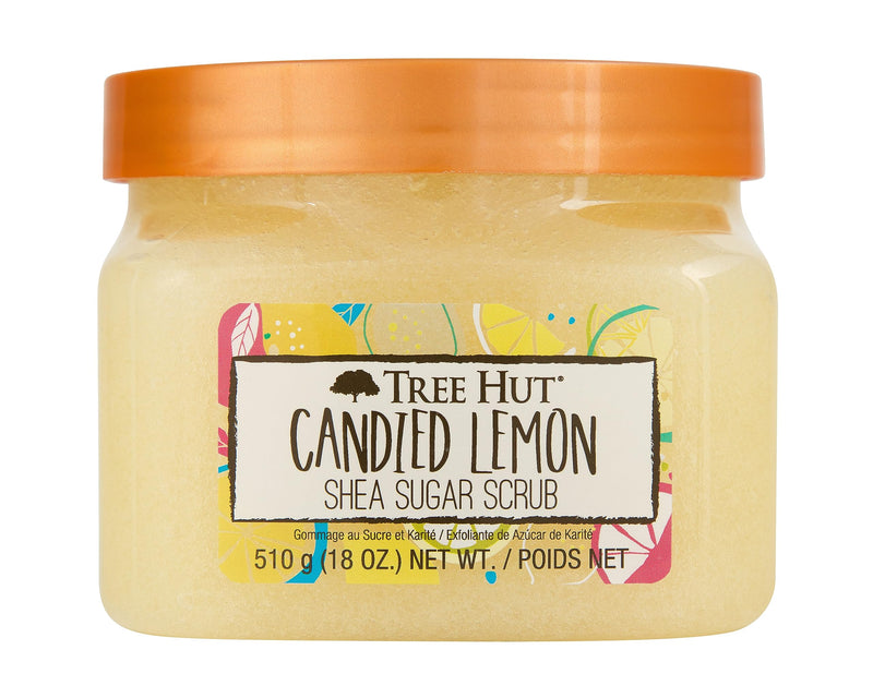 Tree Hut Shea Sugar Scrub Candied Lemon, 18oz, Ultra Hydrating and Exfoliating Scrub for Nourishing Essential Body Care Skin Exfoliant - BeesActive Australia