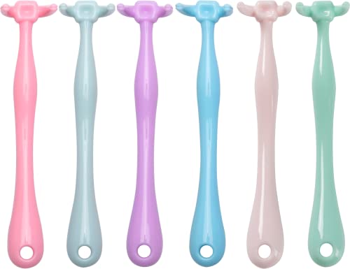 Design Colorful Floss Holder Reusable Dental Floss Handle Adults and Kids NO-Waste Floss Picksfloas Holder Flosser (PinkBlueGreenYellowPurpleLightpink) Pinkbluegreenyellowpurplelightpink