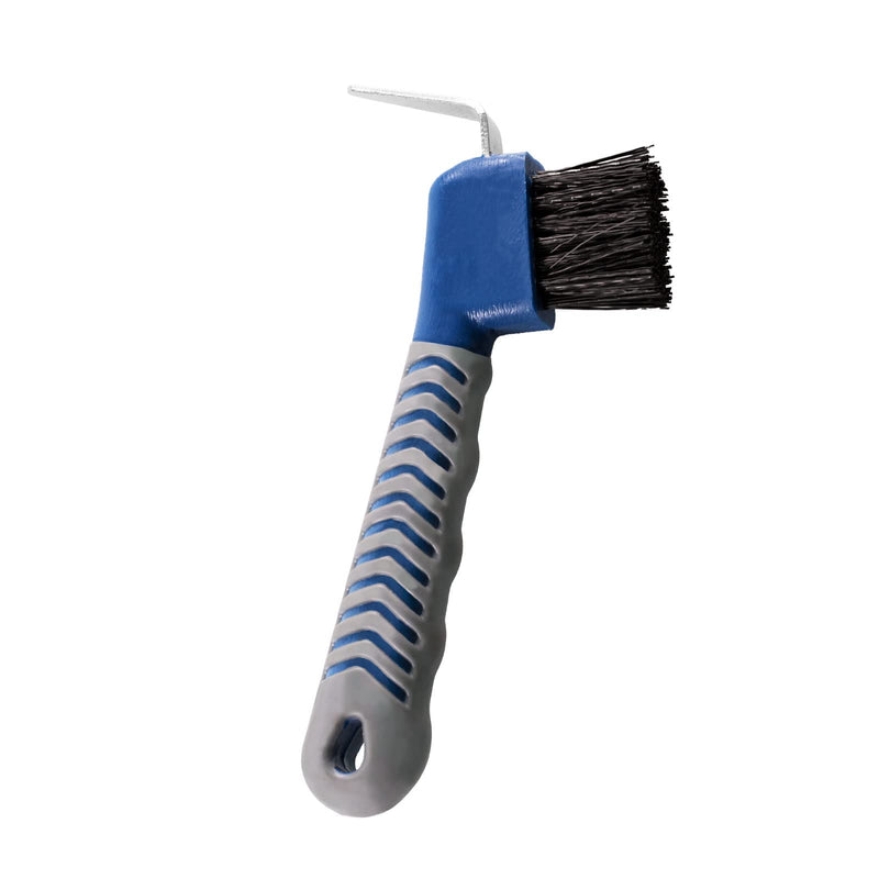 Harrison Howard Horse Hoof Pick Brush with Comfortable Firm Rubber Handle Fine Brush Sturdy Metal Pick - BeesActive Australia