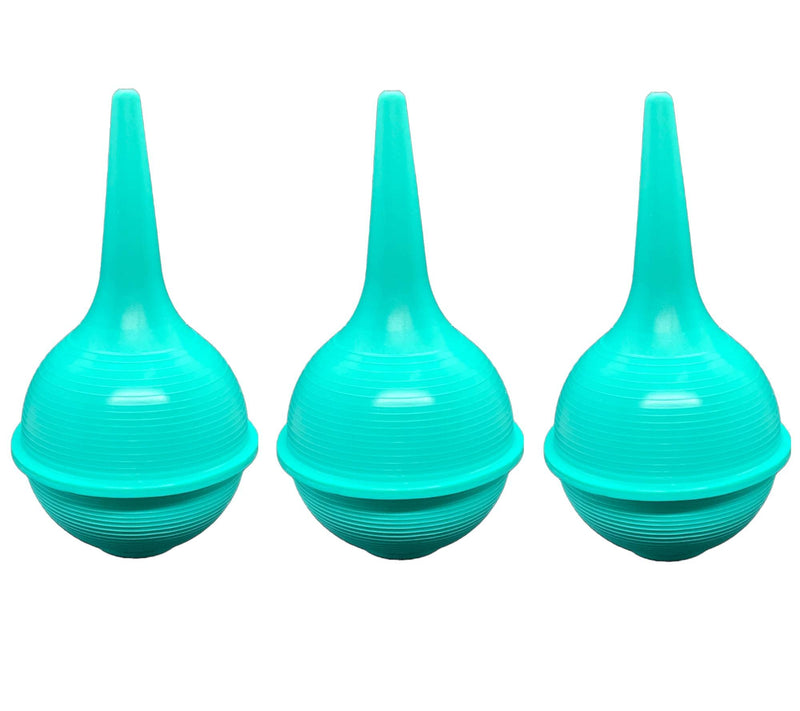 Comfort Soft Sterile Ear Bulb Rubber Hand Squeeze Baby Bulb Suction Sucker - 3 oz - Nasal - Ulcer (3 Pack)