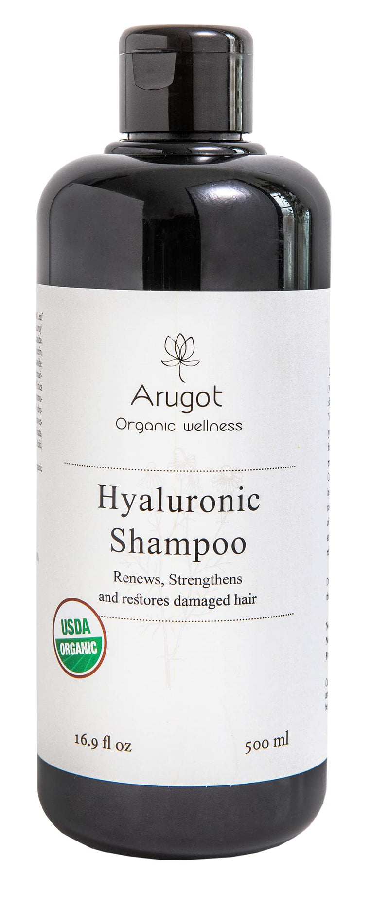 Arugot Organic (USDA Certified) Shampoo, Made in Israel | Moisturizes and Strengthens Damaged Hair, Nourishes Scalp for Growth - Anti Thinning & Volumizing for Men & Women - 16.9 fl oz. - BeesActive Australia