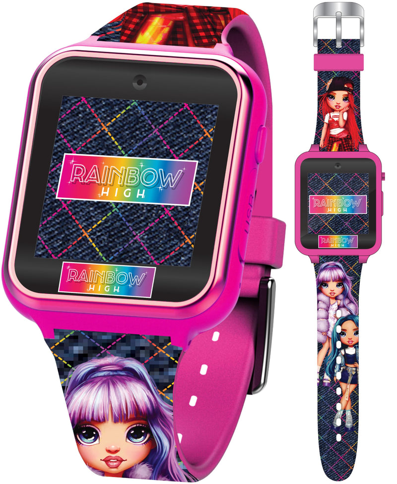 Rainbow High Kids Smartwatch with 10 Changeable Watch Faces, 3 Wallpapers, Video and Voice Recorder, Step Tracker, Fun Learning Games, Alarm, Timer, Stopwatch, and Calculator – Fits Wrists 5.5"-8.0" - BeesActive Australia