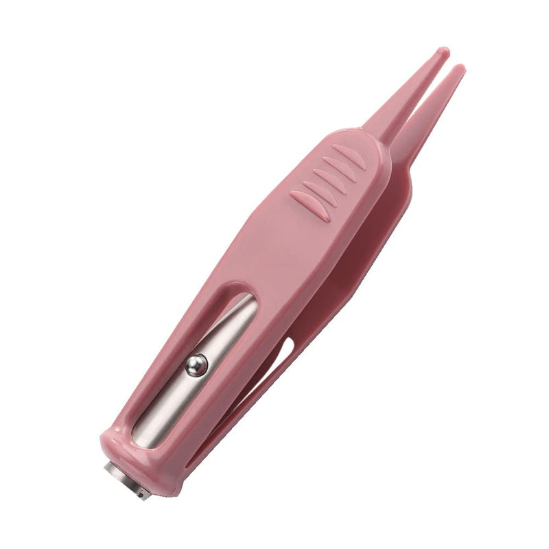 2 Pcs Infant Nose Cleaning Tweezers Round-Head Baby Booger Clips Nose Ear Cleaning Pliers Nose Booger Nippers with LED Light - BeesActive Australia