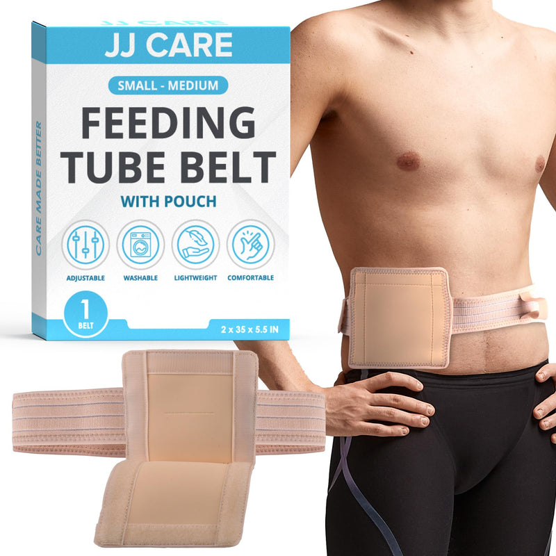 JJ Care Feeding Tube Belt (Small), Breathable PEG Tube Belt, Nylon Fabric Gtube Belt Compatible with PEG Tubes and Gastrostomy Tubes, Adjustable and Washable G Tube Holder - BeesActive Australia