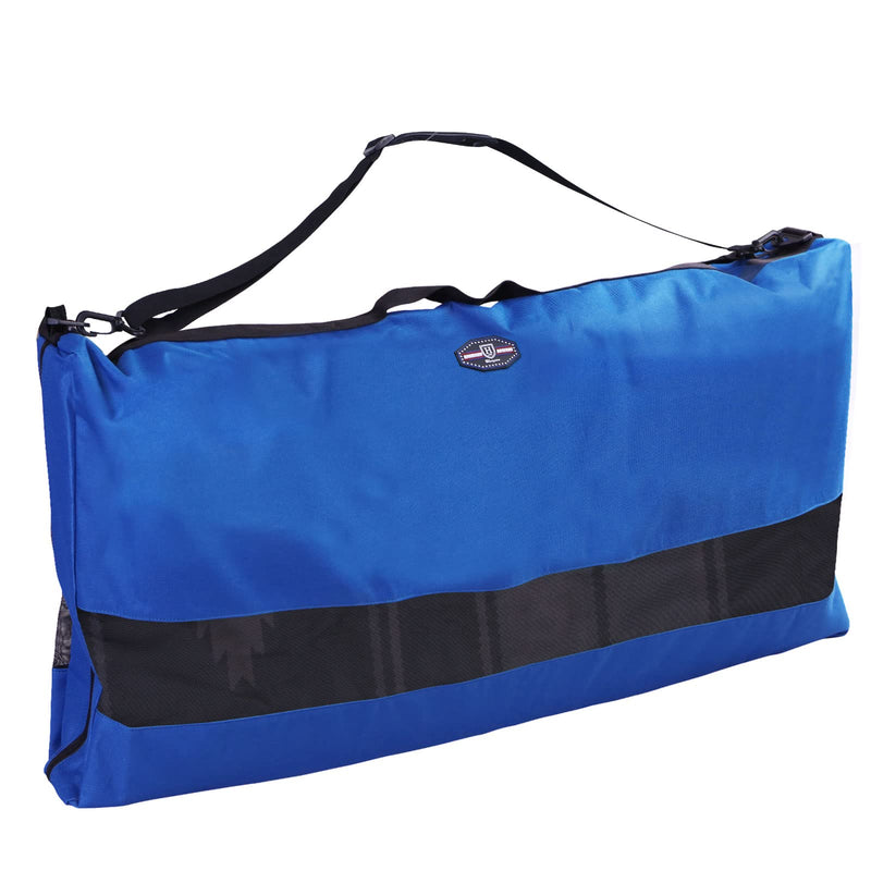 Harrison Howard Large Tack Saddle Pad Carry Bag Mesh Window Allows Airflow Perfect for English or Western Tack Case Protector for Saddle Pads Royal Blue - BeesActive Australia
