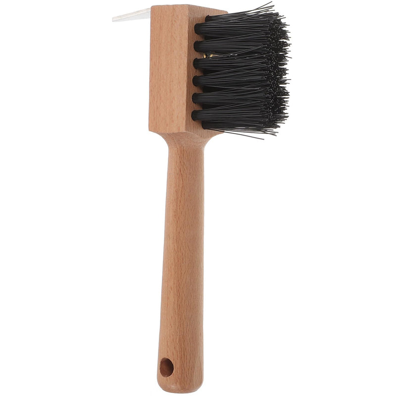 POPETPOP Horse Hoof Pick Brush, Hoof Picks for Horses, Hoof Pick with Cleaning Brush Horse Cattle Sheep Hoofpick with Wooden Handle for Cleaning and Grooming Tools - BeesActive Australia