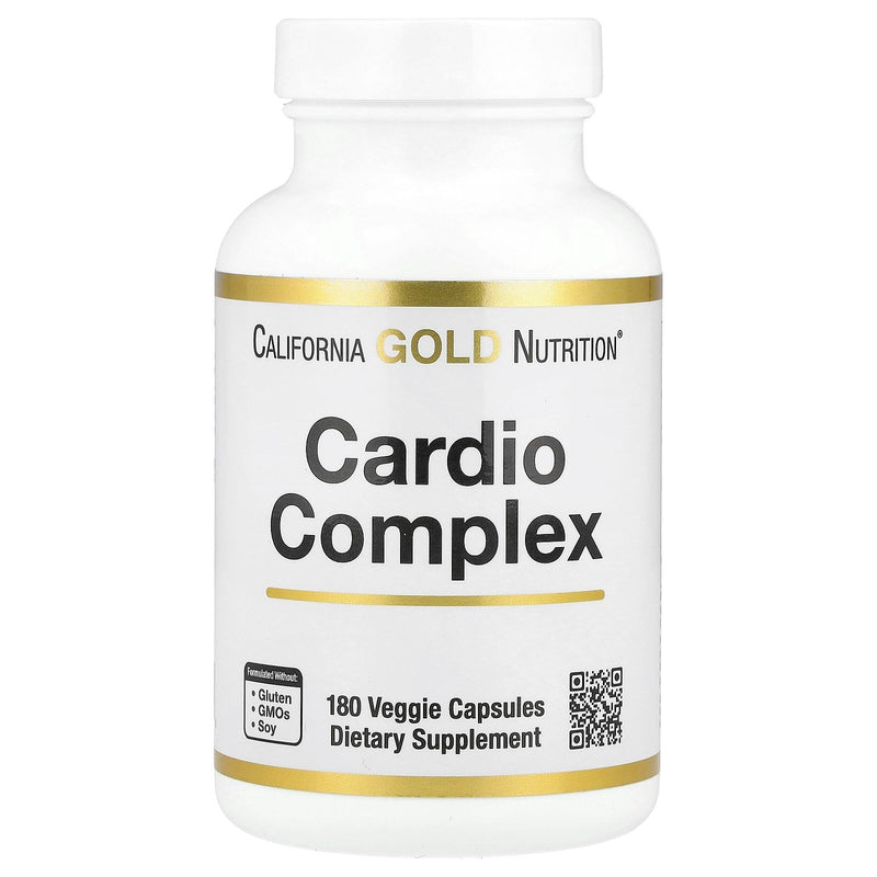 California Gold Nutrition Cardio Complex with CardioAmino Blend, CardioPhyto Blend and Coenzyme Q10, 180 Veggie Capsules