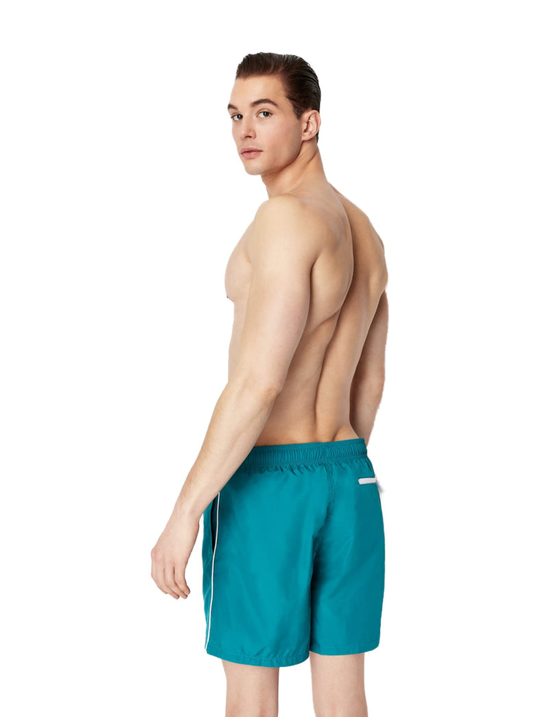 Armani Exchange Men's Milano/New York Swim Trunk Small Deep Lake