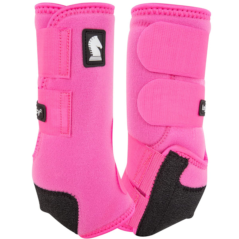 Classic Equine Legacy2 Support Boots, Front Hot Pink Medium - BeesActive Australia