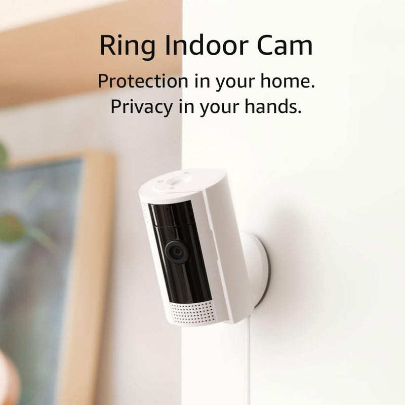 Ring Indoor Cam (2nd Gen) | latest generation, 2023 release | 1080p HD Video & Color Night Vision, Two-Way Talk, and Manual Audio & Video Privacy Cover | White 1 Camera Device only - BeesActive Australia