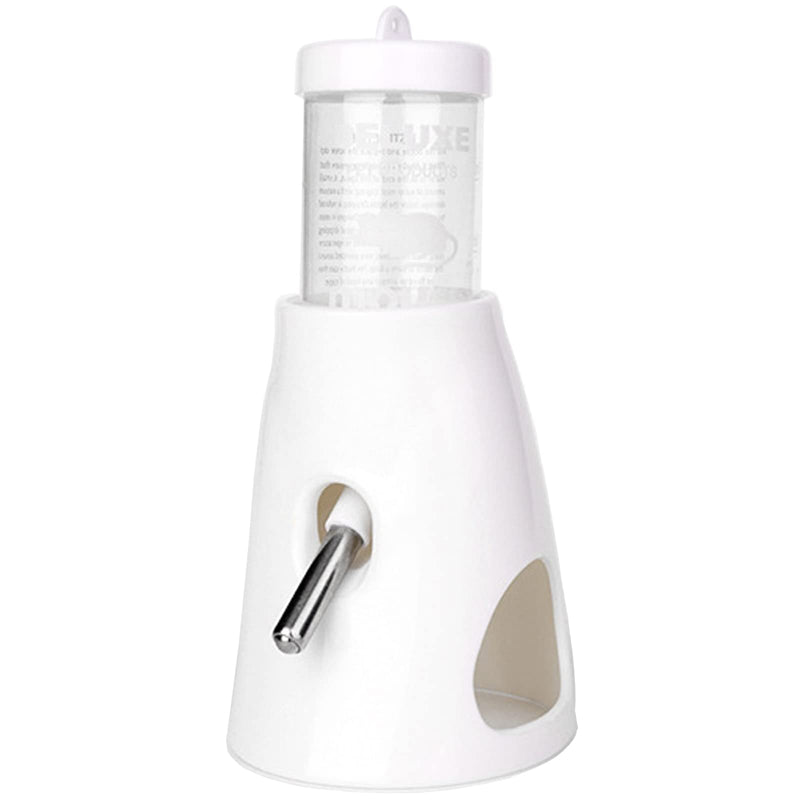 Hamster Water Bottle with Stand, Small Animal Water Dispenser, with Hideout Space, Leak-proof, for Dwarf Hamsters White - BeesActive Australia