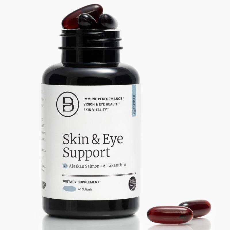 BIG BOLD HEALTH Skin & Eye Support - Omega-3 Complex with Alaskan Salmon Oil, DHA, Astaxanthin & Lutein for Healthy Eyes & Skin - 60 Softgels