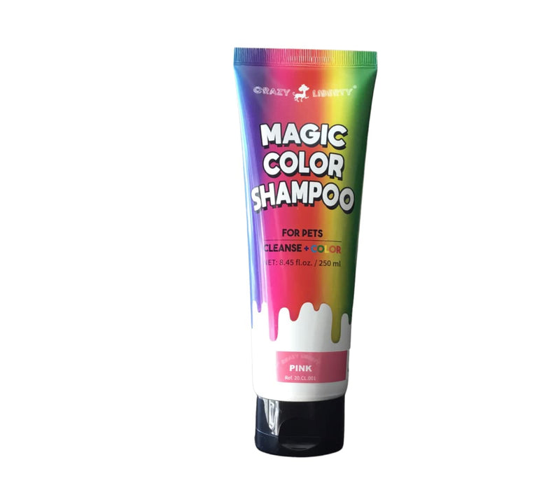 Magic Color Shampoos (Pink). Semi-Permanent Pet Hair Coloring Shampoo, Safe and Gentle Ammonia and Paraben Free Hair Dye Shampoo, Non-Toxic Coloring Shampoo for All Pets Can be Bathed. Pink - PawsPlanet Australia