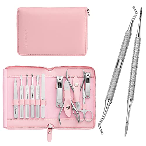 Manicure Set, Familife Manicure Kit Manicure Set Professional 11PCS Nail Clippers for Women Nail Kit Gifts for her and