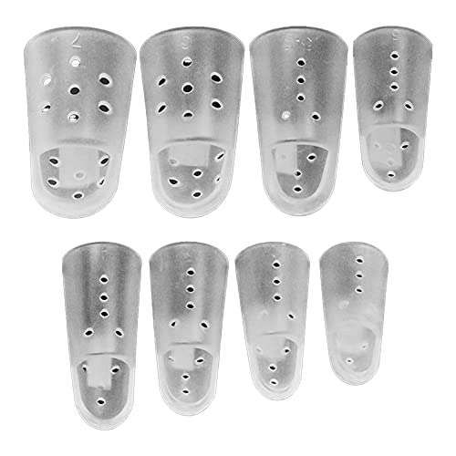 Brace On 8 Piece STAX Finger Splint Kits, 30-Count Set Clear Colored